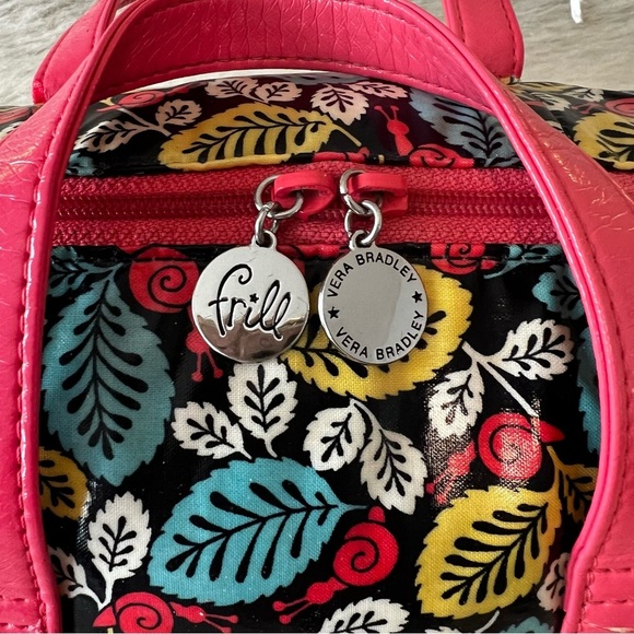 VERA BRADLEY Frills HAPPY SNAILS 2011 Insulated Lunch Bag Box 2 Handles Y2K 70’s - Picture 3 of 15